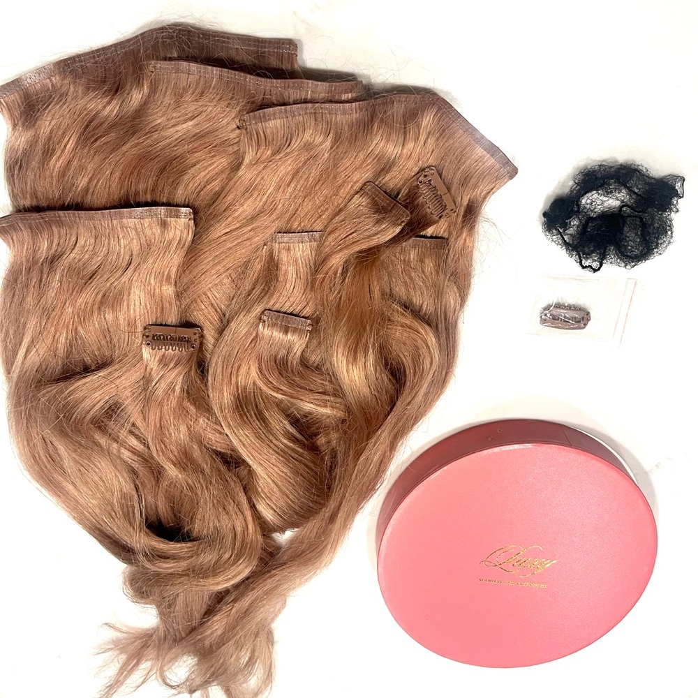 Luxy Hair Extensions 16” color Natural Blonde